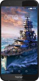 Силиконовый чехол Военный корабль, world of tanks, wargaming для Huawei Honor V9 / Honor 8 Pro - 6461u-1246 изображение 