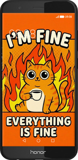 Силиконовый чехол Funny Cat для Huawei Honor V9 / Honor 8 Pro - 6786u-1246 изображение 