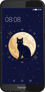 Силиконовый чехол Cute Cat Celestial/Witchy для Huawei Honor V9 / Honor 8 Pro - 6787u-1246 изображение 
