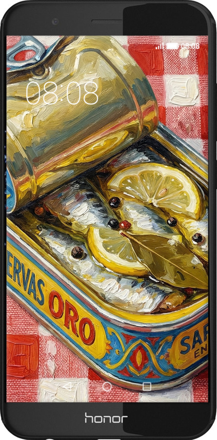 Силиконовый чехол Vintage Sardine Tin Phone для Huawei Honor V9 / Honor 8 Pro - 6772u-1246 изображение 