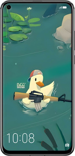 Силиконовый чехол Уточка с автоматом для Huawei Honor View 20 - 6356u-1645 изображение 