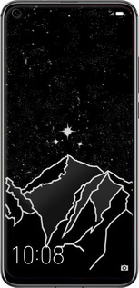 Силиконовый чехол Минималистический горный пейзаж для Huawei Honor View 20 - 6438u-1645 изображение 