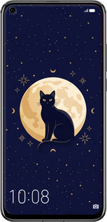 Силиконовый чехол Cute Cat Celestial/Witchy для Huawei Honor View 20 - 6787u-1645 изображение 