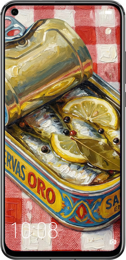 Силиконовый чехол Vintage Sardine Tin Phone для Huawei Honor View 20 - 6772u-1645 изображение 