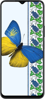 Силиконовый чехол Желто-голубая бабочка для Huawei honor X6 - 1054u-3341 изображение 