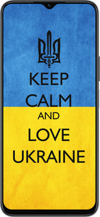 Силиконовый чехол Keep calm and love Ukraine v2 для Huawei Honor X8 5G - 1114u-4149 изображение 