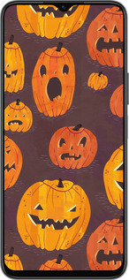 Силиконовый чехол Тыквы на Хеллоуин для Huawei honor X6 - 233u-3341 изображение 
