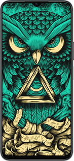 Силиконовый чехол Сова Арт-тату для Huawei honor X6 - 3971u-3341 изображение 