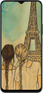Силиконовый чехол Девушки в Париже для Huawei Honor X8 5G - 3980u-4149 изображение 