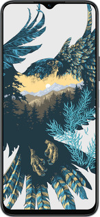 Силиконовый чехол Арт-орел на фоне природы для Huawei honor X6 - 3983u-3341 изображение 