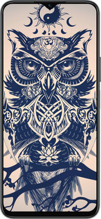 Силиконовый чехол Узорчатая сова для Huawei honor X6 - 4000u-3341 изображение 