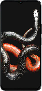 Силиконовый чехол Красно-черная змея на черном фоне для Huawei honor X6 - 4063u-3341 изображение 