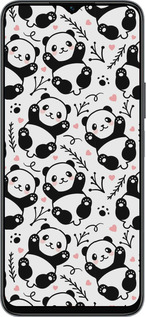 Силіконовий чехол Панди для Huawei Honor X8 5G - 4318u-4149 изображение 