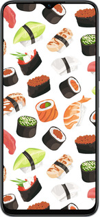 Силиконовый чехол Суши для Huawei honor X6 - 4404u-3341 изображение 