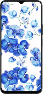 Силиконовый чехол Голубые орхидеи для Huawei honor X6 - 4406u-3341 изображение 