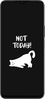 Силиконовый чехол Уставший кот для Huawei honor X6 - 4535u-3341 изображение 