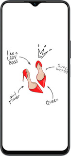 Силиконовый чехол Женщина для Huawei honor X6 - 4599u-3341 изображение 