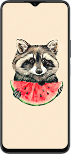 Силиконовый чехол Енотик с арбузом для Huawei honor X6 - 4605u-3341 изображение 