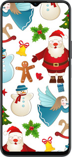Силиконовый чехол Новогодний 1 для Huawei honor X6 - 4614u-3341 изображение 