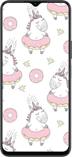 Силиконовый чехол Единорожки для Huawei honor X6 - 4659u-3341 изображение 