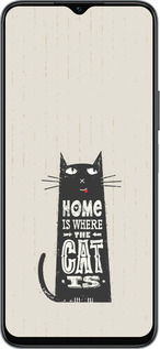 Силиконовый чехол Кот для Huawei honor X6 - 4671u-3341 изображение 