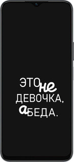 Силиконовый чехол Девочка для Huawei Honor X8 5G - 4701u-4149 изображение 