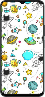 Силиконовый чехол Космос для Huawei Honor X8 5G - 4735u-4149 изображение 