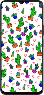 Силиконовый чехол Кактусы 4 для Huawei honor X6 - 4856u-3341 изображение 
