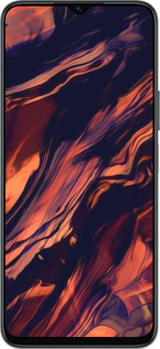 Силиконовый чехол Черно-оранжевая абстракция для Huawei honor X6 - 5340u-3341 изображение 