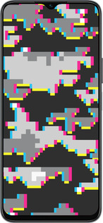 Силиконовый чехол Пиксельный камуфляж для Huawei honor X6 - 5481u-3341 изображение 