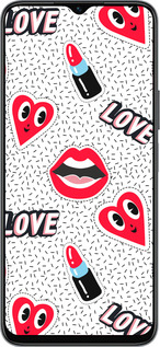 Силиконовый чехол Стикеры v3 для Huawei honor X6 - 5502u-3341 изображение 