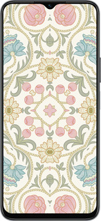 Силиконовый чехол Цветочный орнамент v2 для Huawei honor X6 - 5513u-3341 изображение 