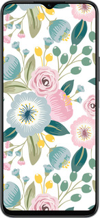 Силиконовый чехол Цветочные обои v2 для Huawei honor X6 - 5602u-3341 изображение 