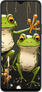 Силиконовый чехол Жабки 2 для Huawei Honor X8 5G - 5657u-4149 изображение 