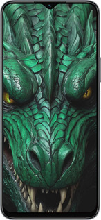 Силиконовый чехол Зелёный дракон v2 для Huawei honor X6 - 5817u-3341 изображение 