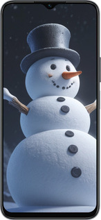 Силиконовый чехол Снеговик для Huawei honor X6 - 5826u-3341 изображение 