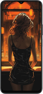 Силиконовый чехол Чехол для телефона Девушка в баре для Huawei honor X6 - 5947u-3341 изображение 