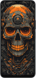 Силиконовый чехол Череп для Huawei honor X6 - 5952u-3341 изображение 