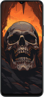 Силиконовый чехол Череп в пещере для Huawei honor X6 - 5959u-3341 изображение 