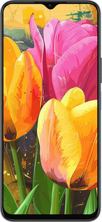 Силиконовый чехол Нарисованные тюльпаны для Huawei honor X6 - 5990u-3341 изображение 