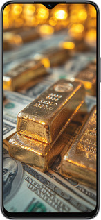 Силиконовый чехол Слитки и доллары для Huawei honor X6 - 6105u-3341 изображение 