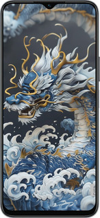 Силиконовый чехол Водяной дракон для Huawei honor X6 - 6113u-3341 изображение 