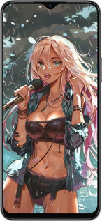 Силиконовый чехол Аниме-звезда под водопадом для Huawei honor X6 - 6121u-3341 изображение 