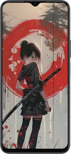 Силиконовый чехол Сумерки воина: Танец с катаной для Huawei honor X6 - 6123u-3341 изображение 