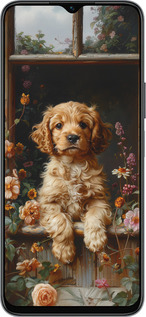 Силиконовый чехол Щенок cocker spaniel для Huawei honor X6 - 6136u-3341 изображение 