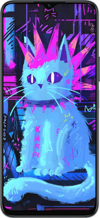 Силиконовый чехол Кот панк для Huawei Honor X8 5G - 6311u-4149 изображение 