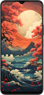 Силиконовый чехол Природа японии для Huawei honor X6 - 6327u-3341 изображение 