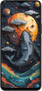 Силиконовый чехол Кит в космосе для Huawei honor X6 - 6328u-3341 изображение 