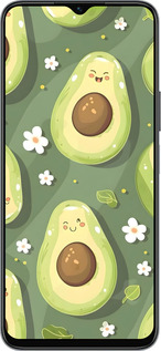 Силиконовый чехол Авокадо для Huawei Honor X8 5G - 6380u-4149 изображение 