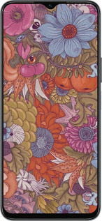 Силиконовый чехол Абстрактные цветы для Huawei honor X6 - 6526u-3341 изображение 